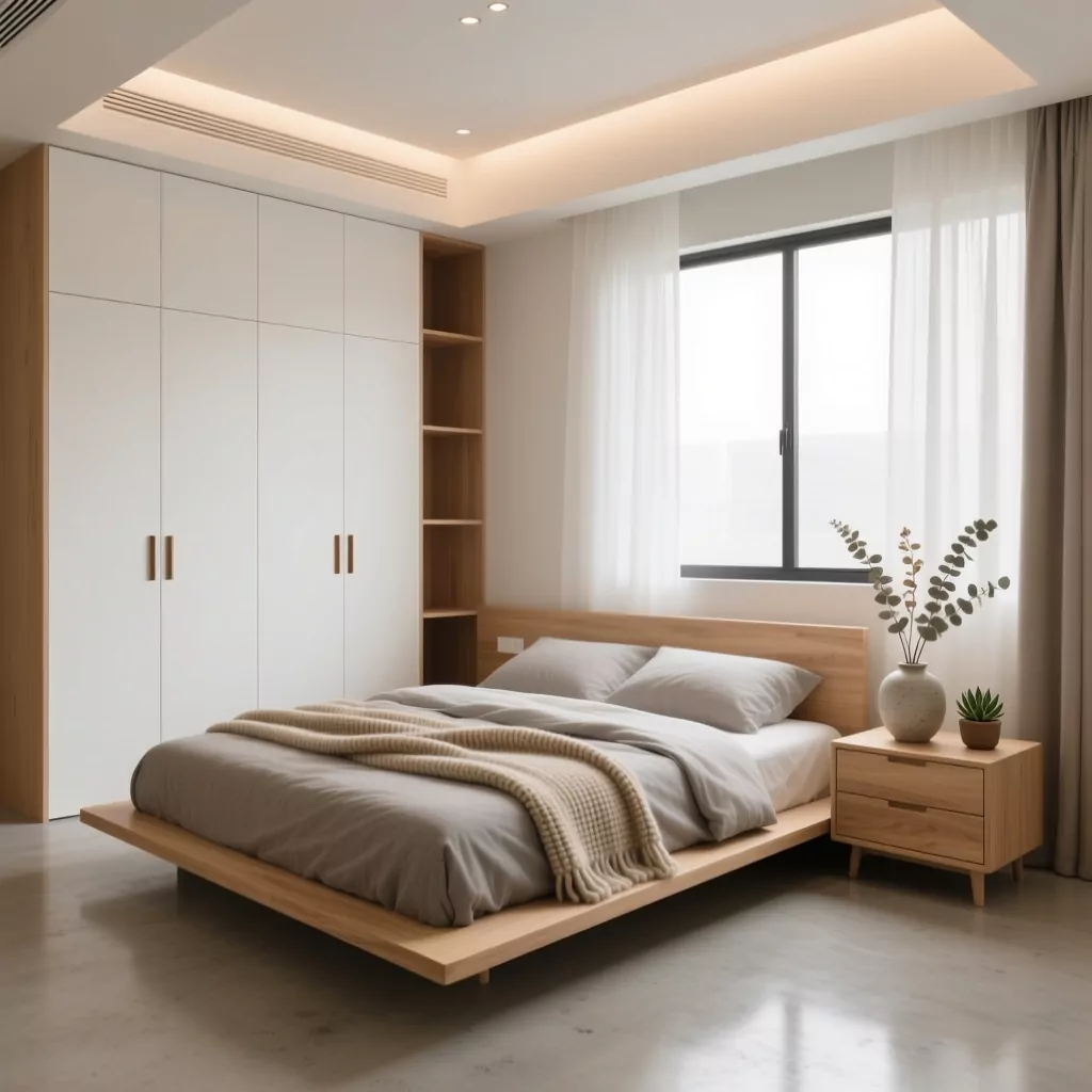 Nội thất phòng ngủ chung cư 2 phòng tiện nghi