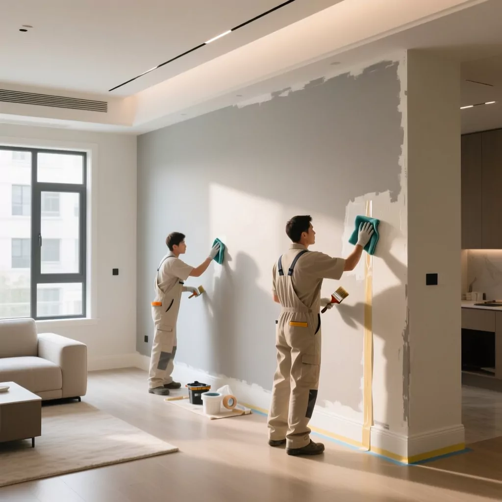 Thi công nội thất hoàn thiện sạch sẽ gọn gàng