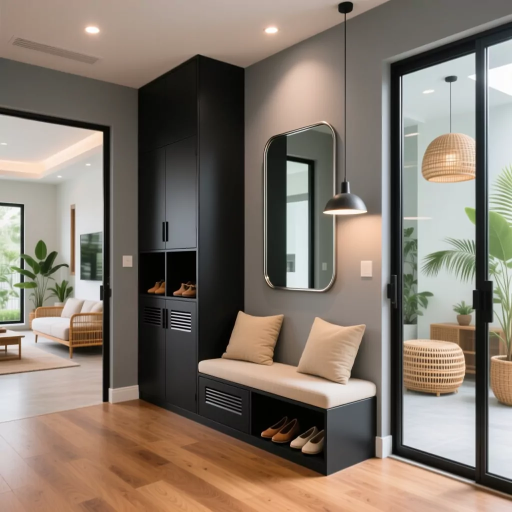 Vườn đứng thi công nội thất nhà phố xanh