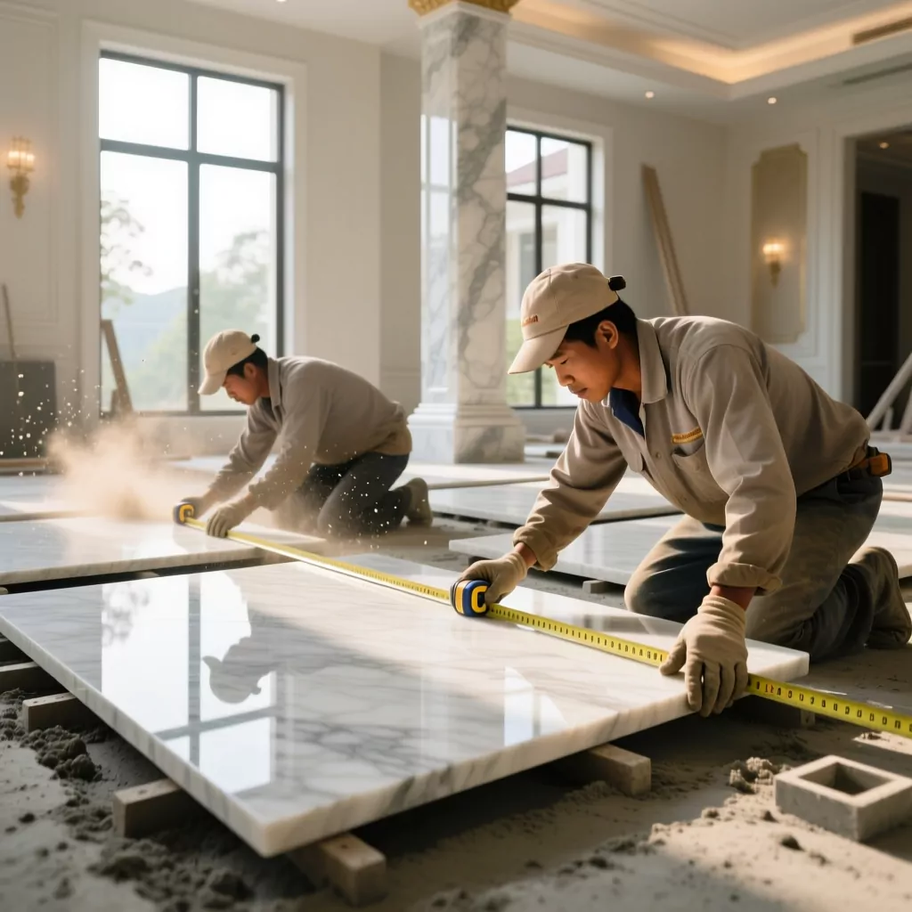 Thi công nội thất ốp đá marble tự nhiên