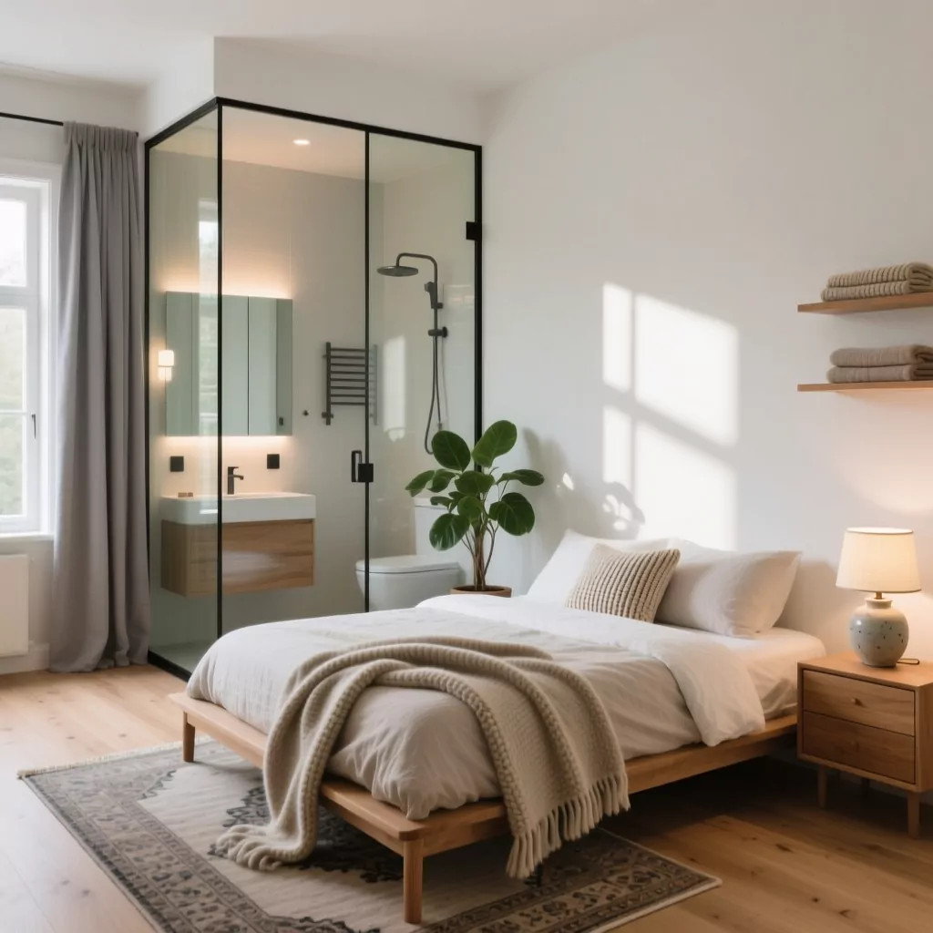 Thi công nội thất phòng ngủ gỗ công nghiệp Scandinavian