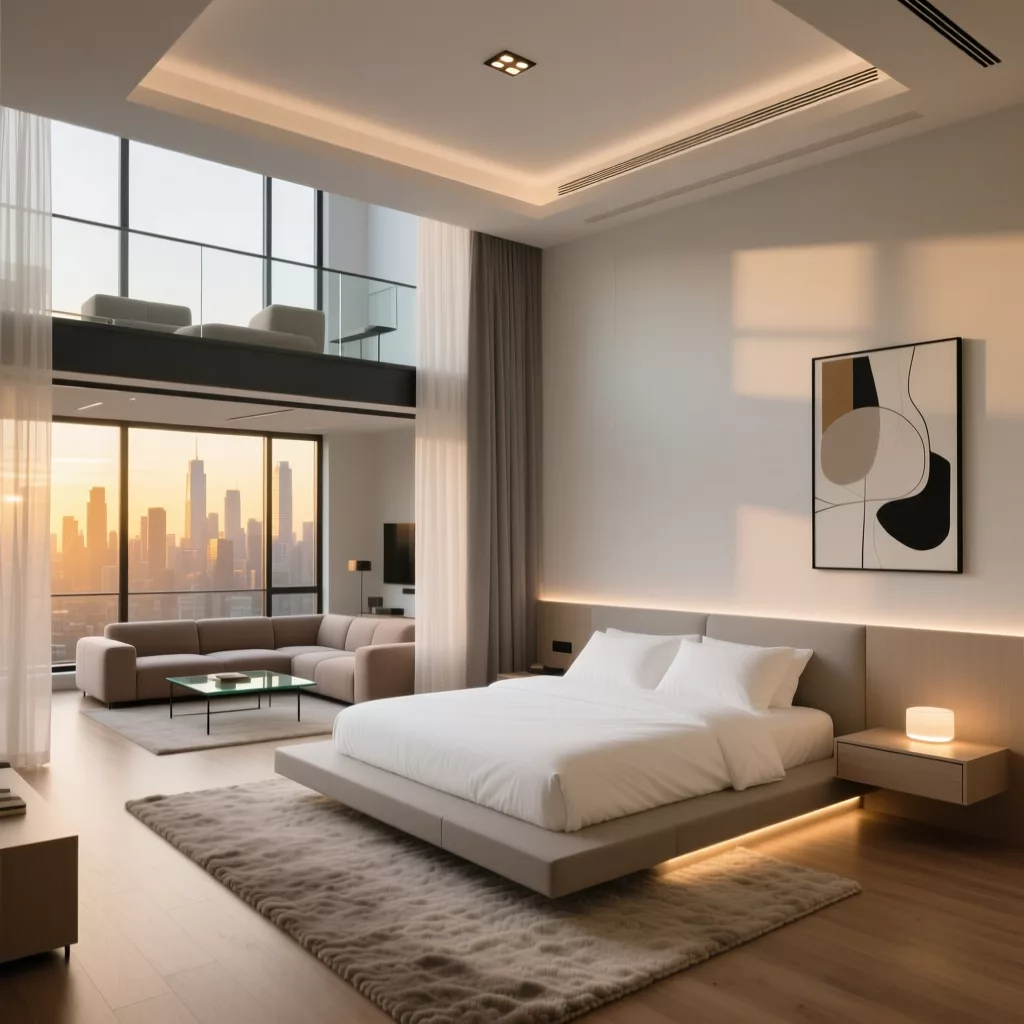 Chi phí thiết kế nội thất nhà cấp 4 — tủ kịch trần thông minh