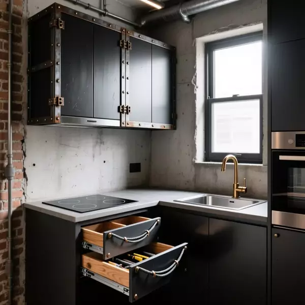 Tủ bếp gỗ công nghiệp phủ Acrylic kết hợp mặt đá thạch anh bền đẹp