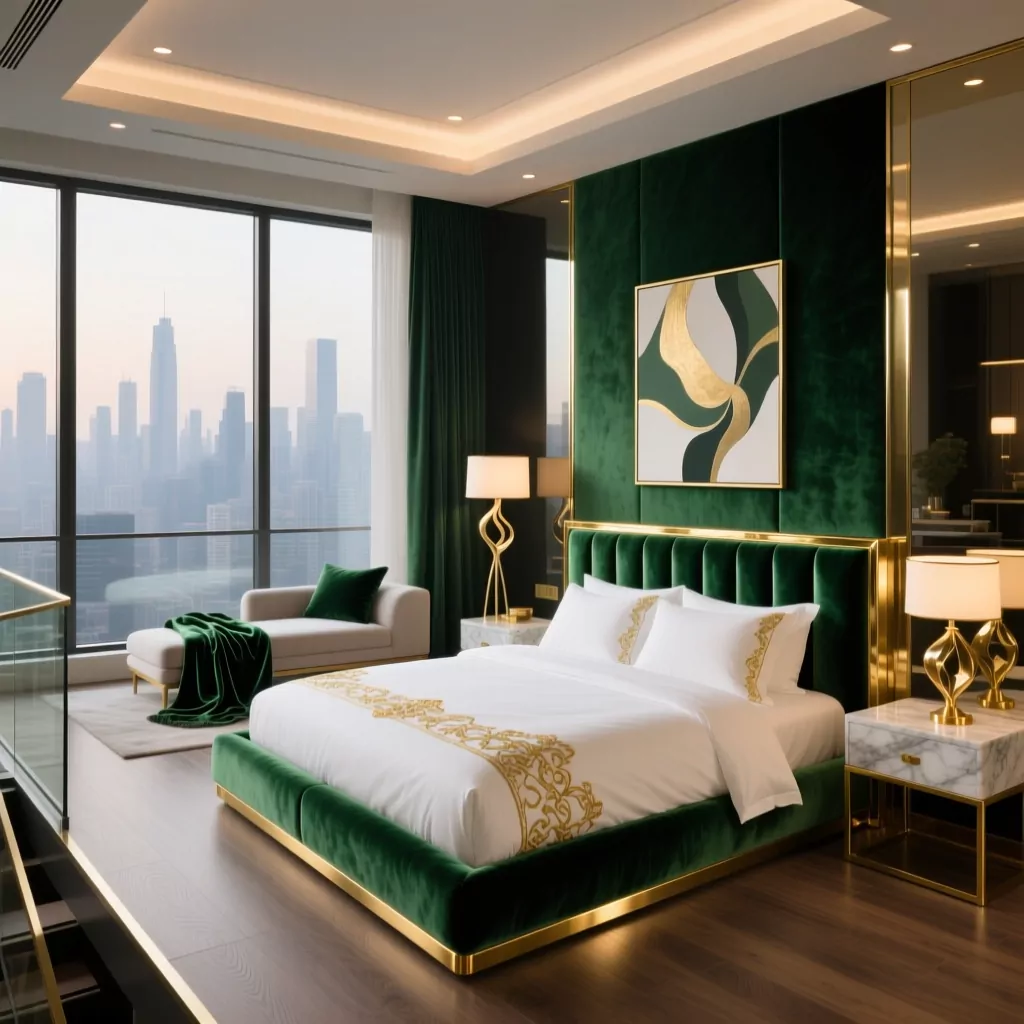 Nội thất phòng ngủ nhà phố cổ điển