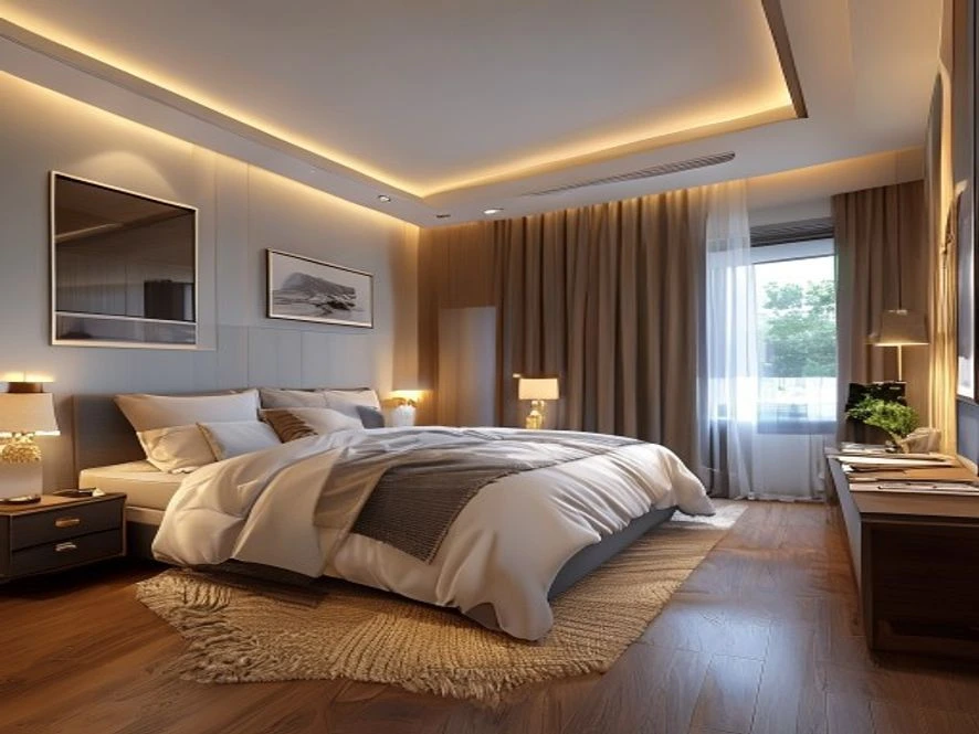 Bản vẽ mặt bằng thiết kế nội thất phòng ngủ 15m2 chuẩn
