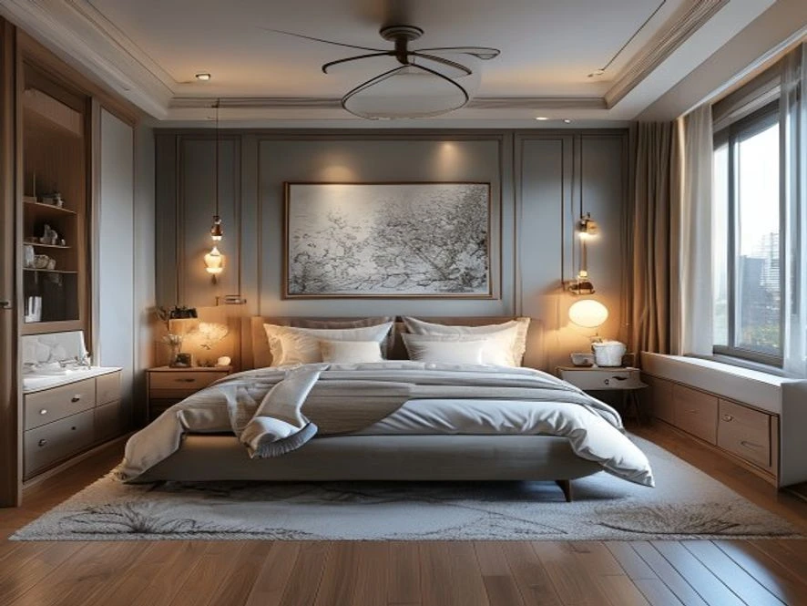 Bản vẽ thiết kế nội thất phòng ngủ 10m2 chuẩn khoa học
