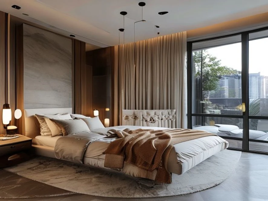 bố cục thông minh cho phòng ngủ diện tích vừa phải