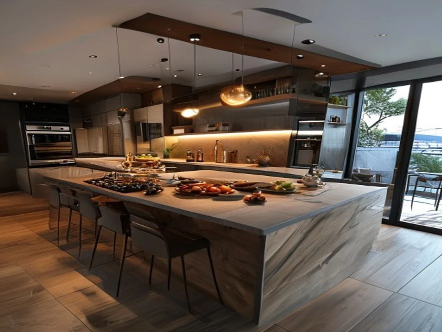Bố trí bếp 15m2 hình chữ L thông minh tiết kiệm diện tích