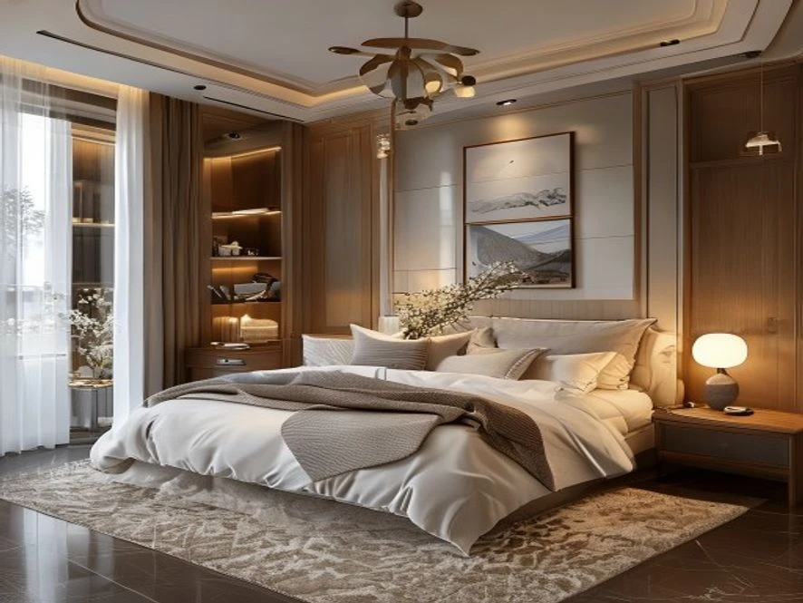 Bố trí nội thất hợp lý trong thiết kế nội thất phòng ngủ 25m2
