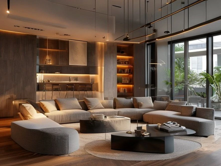 Bố trí nội thất phòng khách 25m2 thông minh và khoa học