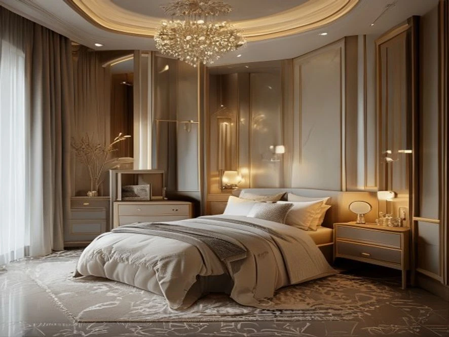Bố trí riêng biệt khu vực thay đồ trong phòng ngủ