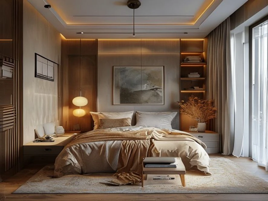Cách bài trí nội thất phòng ngủ 15m2 khoa học