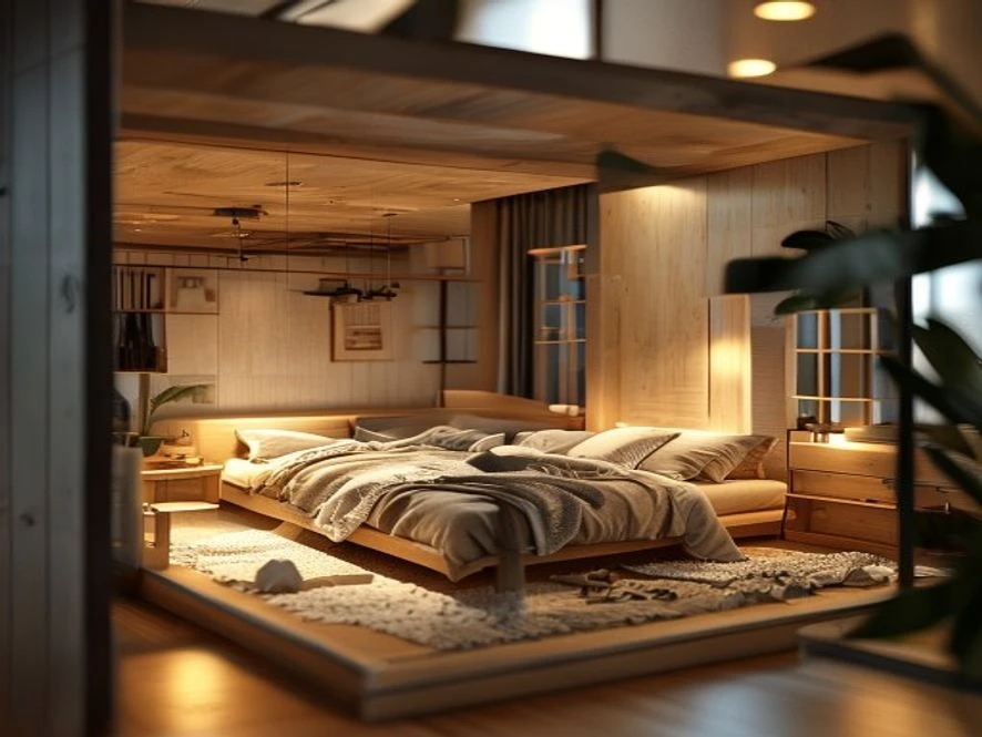 Chi phí thi công mẫu nội thất phòng ngủ 16m2 đẹp tiết kiệm