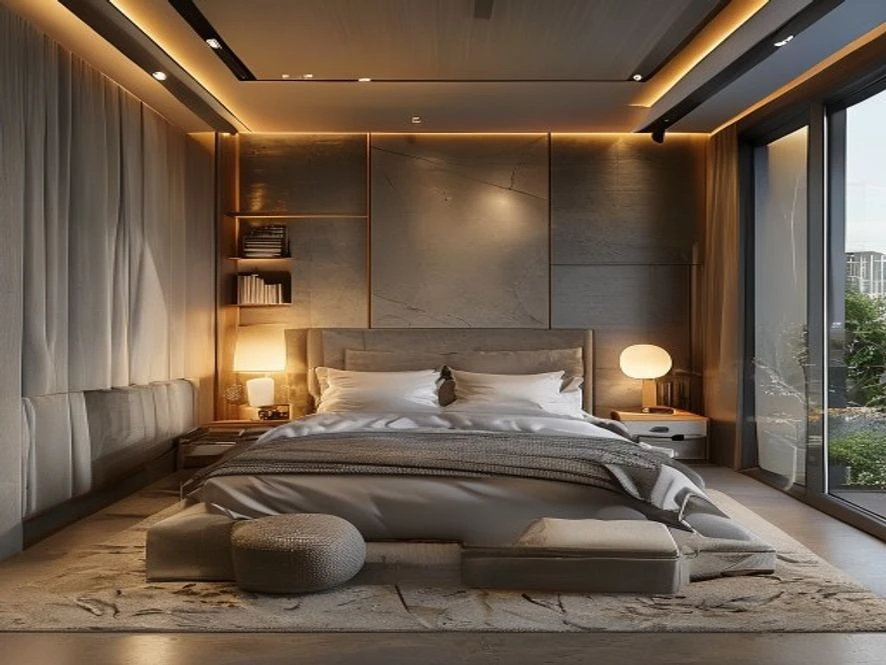 Chọn vật liệu thông minh trong thiết kế nội thất phòng ngủ 12m2