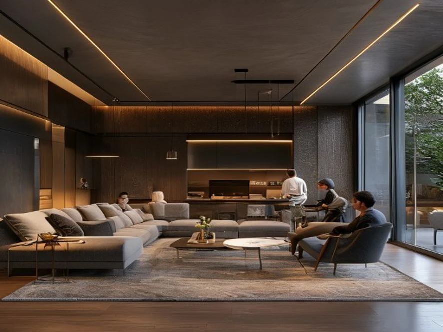 đội ngũ kiến trúc sư thiết kế nội thất phòng khách 20m2 chuyên nghiệp