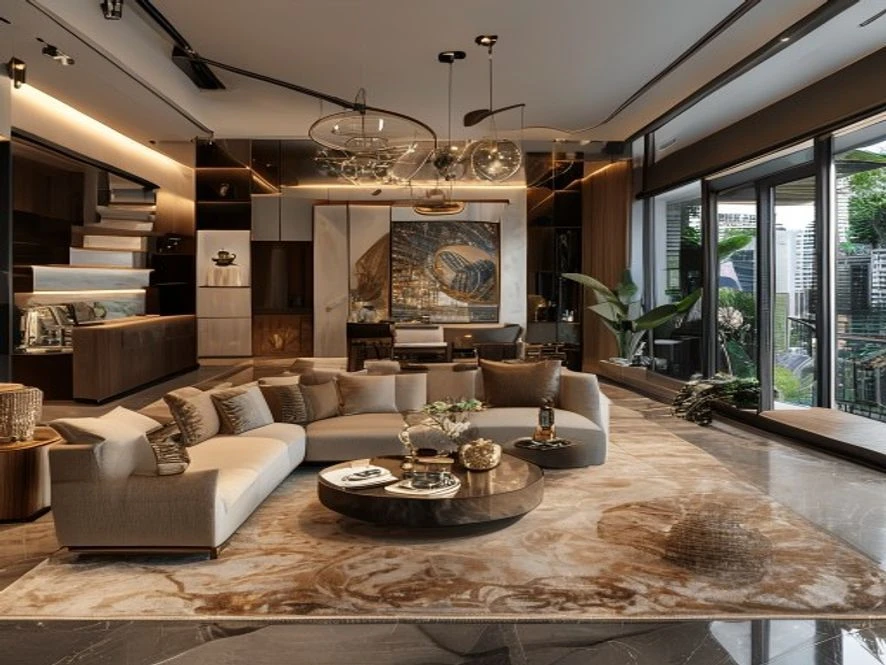 Đơn vị thiết kế nội thất phòng khách 15m2 uy tín tại TP.HCM