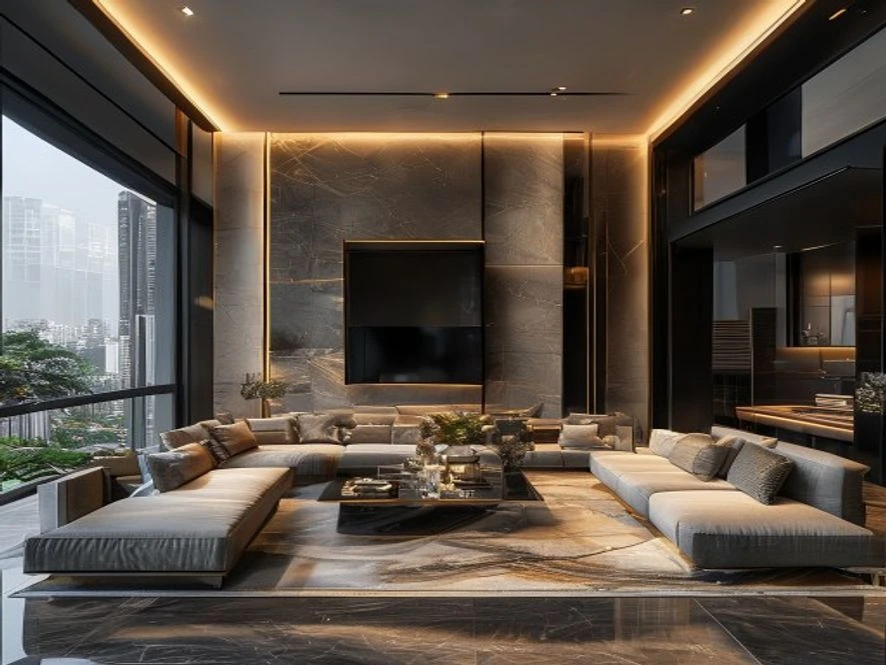 Đơn vị thiết kế nội thất phòng khách 30m2 uy tín tại TP.HCM