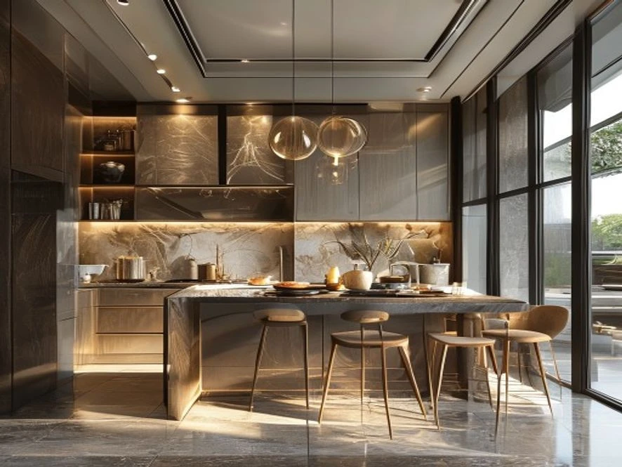 Giá trị thẩm mỹ cao trong thiết kế nội thất phòng bếp 10m2