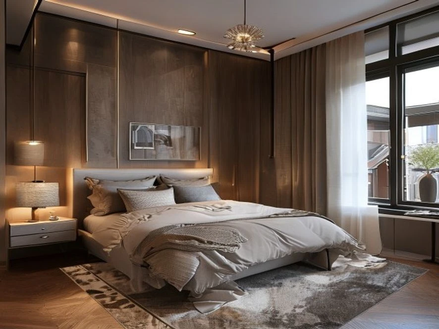 Giải pháp thiết kế nhà phố cho phòng ngủ 15m2