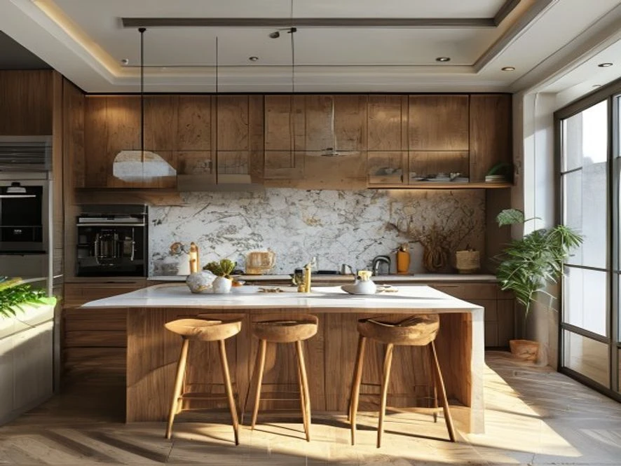 Giải pháp tiết kiệm chi phí cho mẫu nội thất phòng bếp 12m2 đẹp