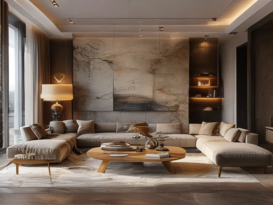Giải pháp tiết kiệm chi phí nội thất phòng khách 40m2 bền đẹp
