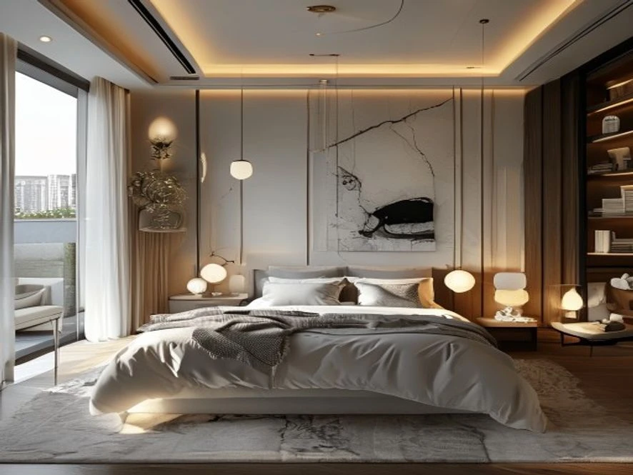 Giải pháp tối ưu công năng sử dụng trong thiết kế nội thất phòng ngủ 20m2