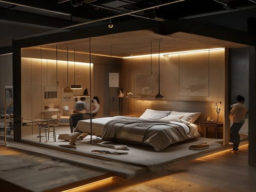 Giám sát quy trình thi công nghiêm ngặt mẫu nội thất phòng ngủ 16m2 đẹp