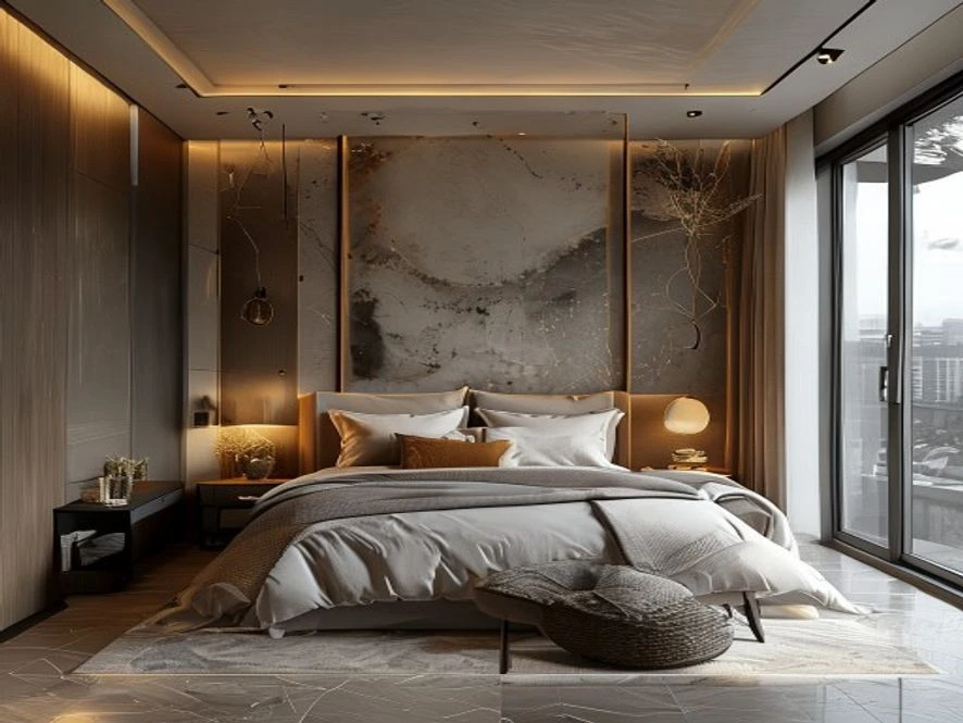 Gợi ý thiết kế nội thất phòng ngủ 15m2 phong cách Hiện đại