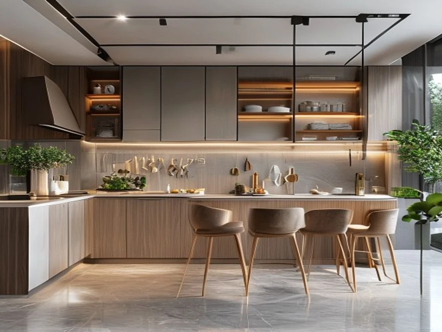 Hệ thống lưu trữ thông minh cho nội thất phòng bếp 15m2