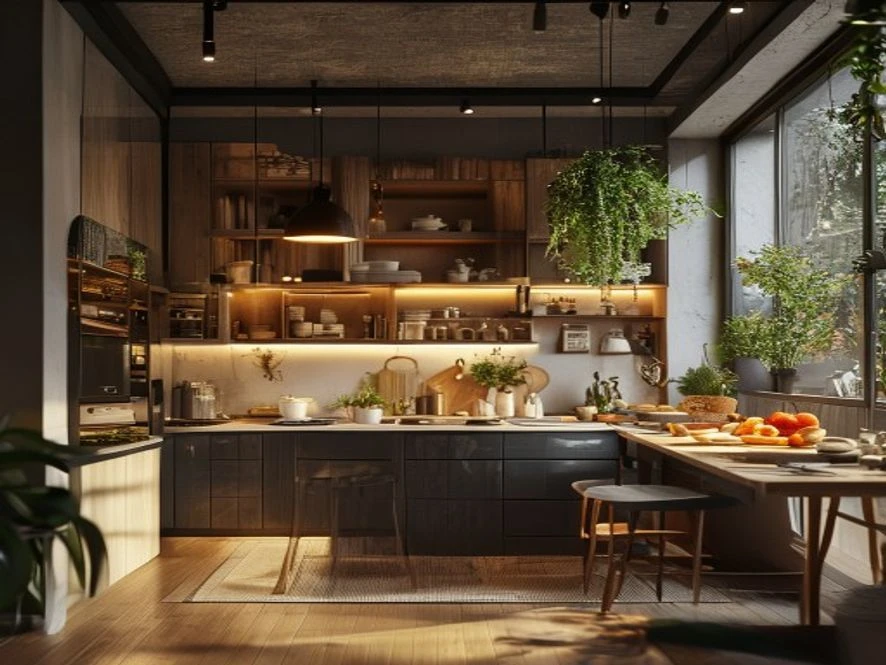 Khảo sát hiện trạng để thiết kế mẫu nội thất phòng bếp 10m2 đẹp