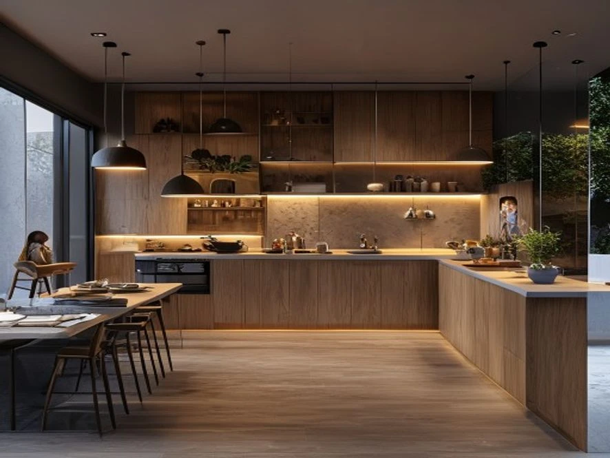 Khảo sát hiện trạng để thiết kế mẫu nội thất phòng bếp 12m2 đẹp