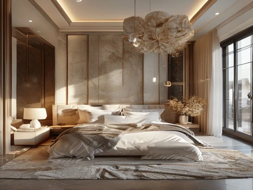 Không gian mẫu nội thất phòng ngủ 25m2 đẹp rộng rãi