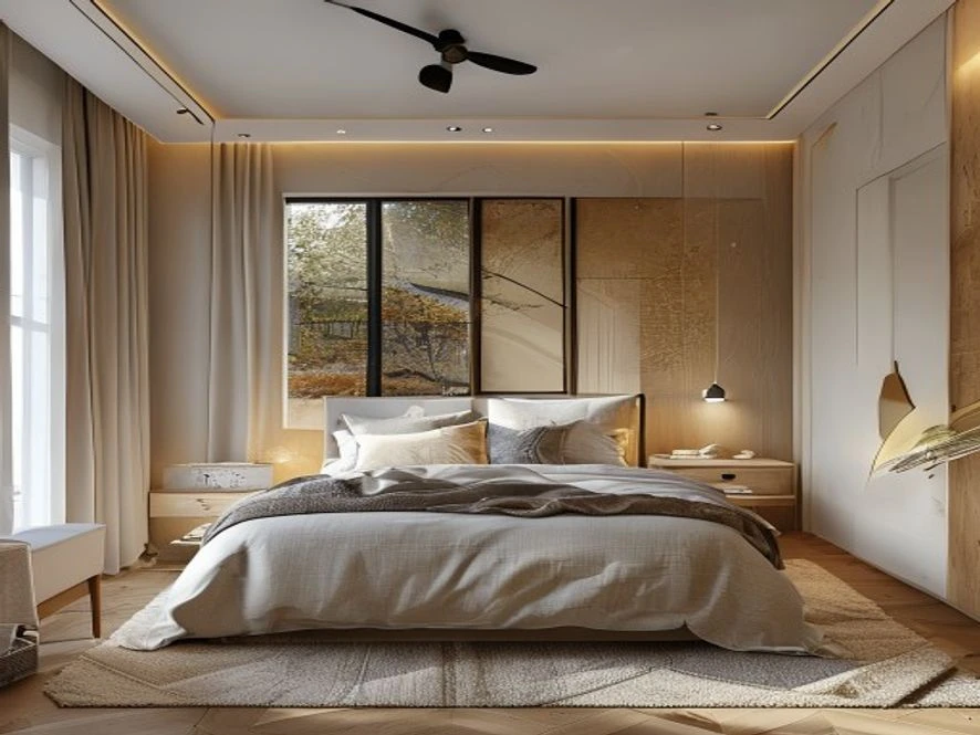 Không gian phong cách Scandinavian cho mẫu nội thất phòng ngủ 16m2 đẹp