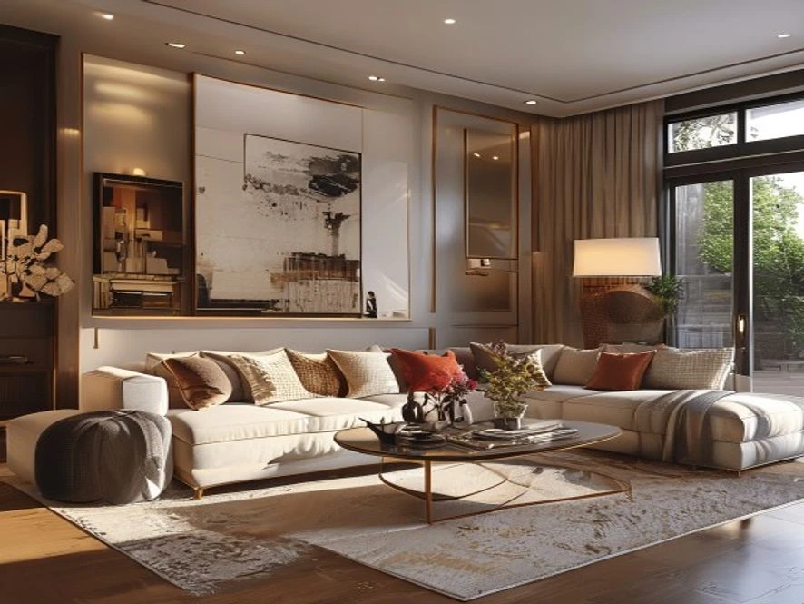 không gian phòng khách tiêu chuẩn thiết kế nội thất phòng khách 20m2