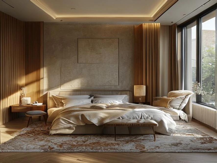 Không gian phòng ngủ 9m2 tiêu chuẩn với ánh sáng tự nhiên