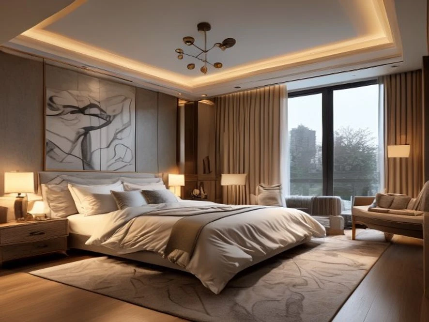 Không gian phòng ngủ master 25m2 thiết kế tối ưu