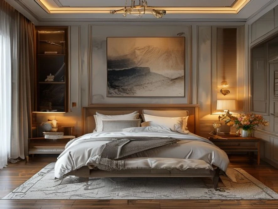 Kích thước chuẩn cho nội thất phòng ngủ 16m2