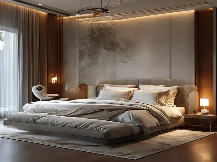 lựa chọn vật liệu bền bỉ mẫu nội thất phòng ngủ 30m2 đẹp