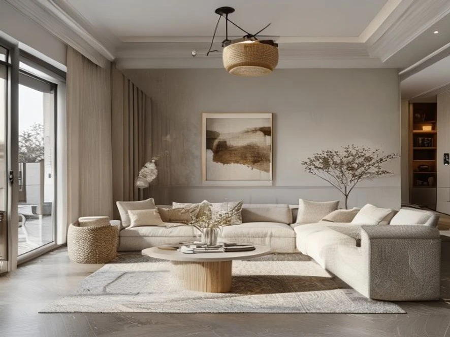 mẫu nội thất phòng khách 25m2 đẹp phong cách scandinavian