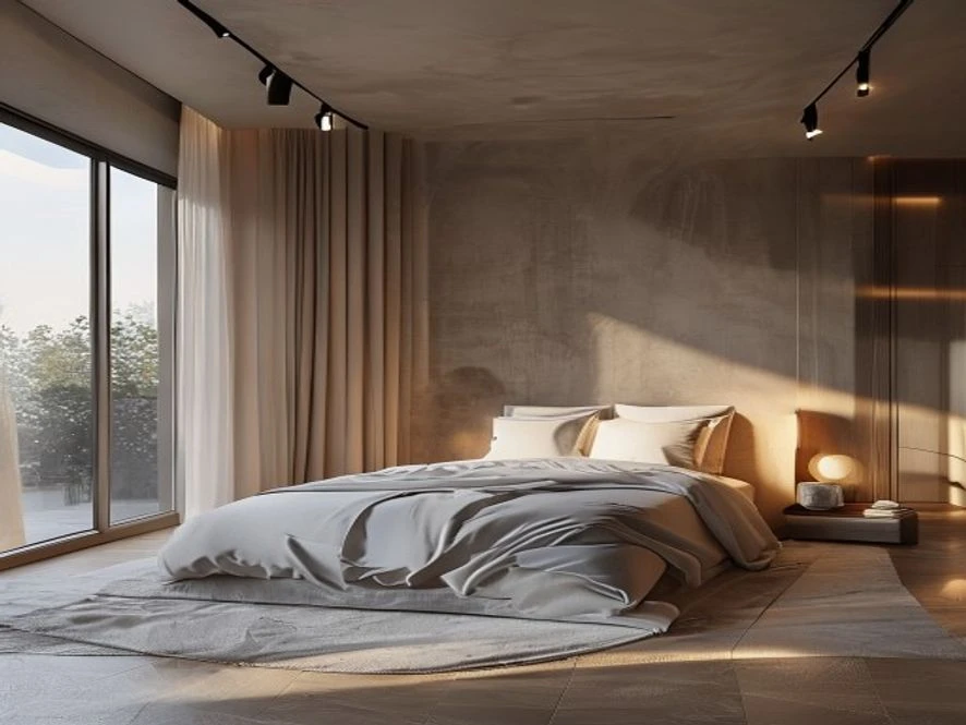 Mẫu nội thất phòng ngủ 12m2 phong cách Minimalist tinh tế