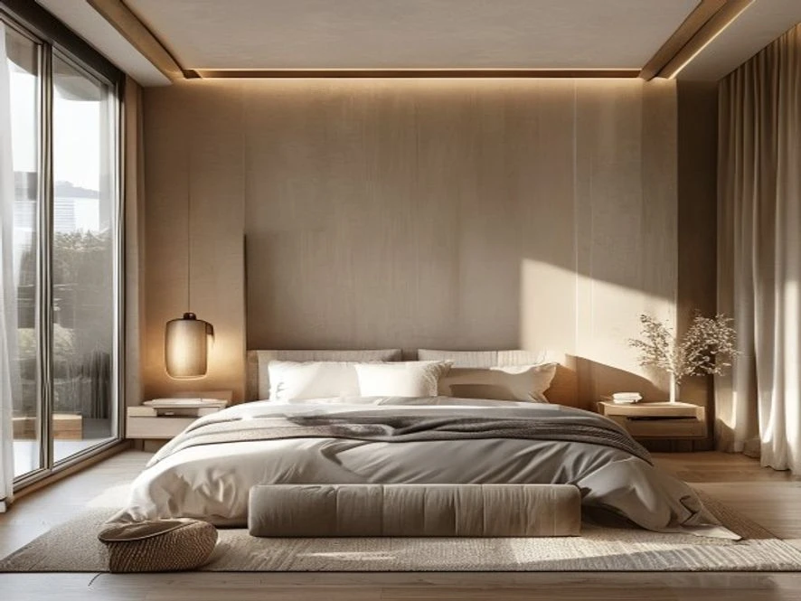Mẫu nội thất phòng ngủ 9m2 đẹp phong cách tối giản minimalism