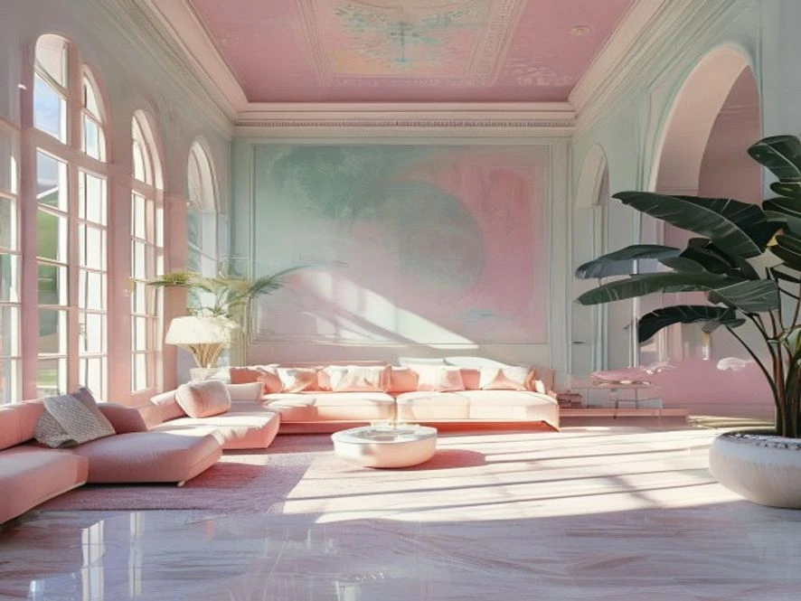 Màu sắc pastel tạo cảm giác rộng rãi và thoáng mát
