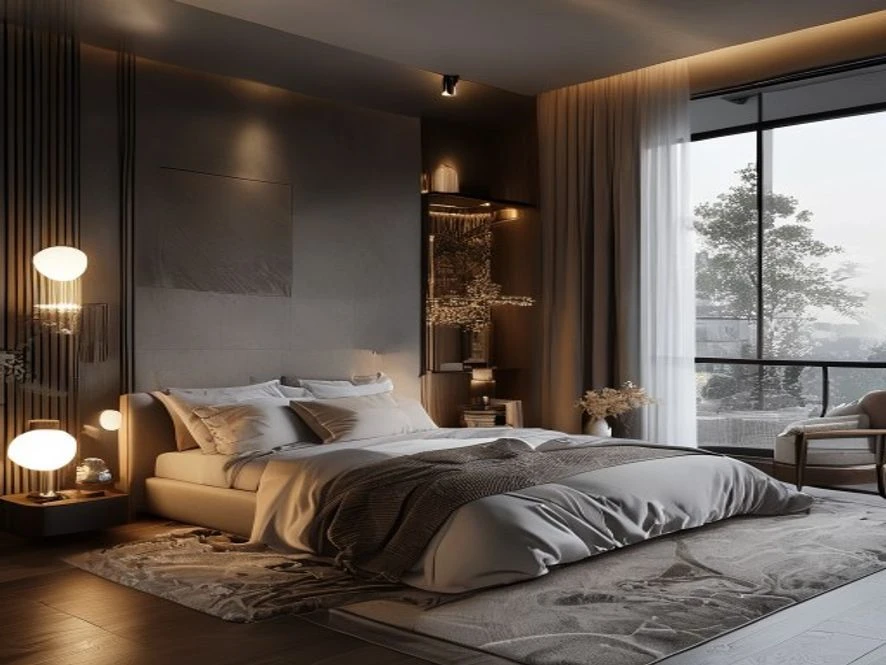 Màu sắc phòng ngủ 9m2 hiện đại tạo cảm giác bình yên