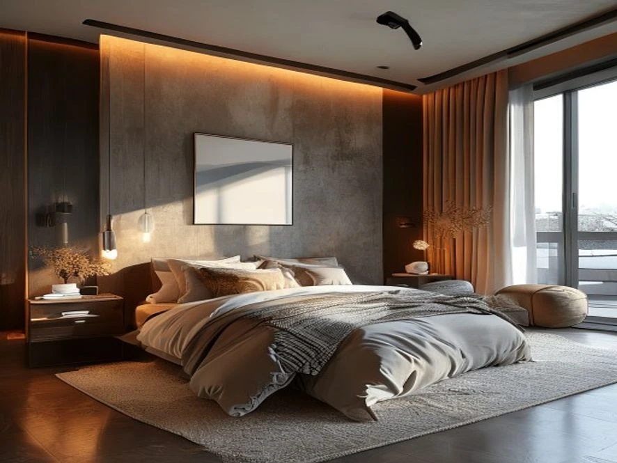 Mẫu thiết kế nội thất phòng ngủ 20m2 phong cách hiện đại