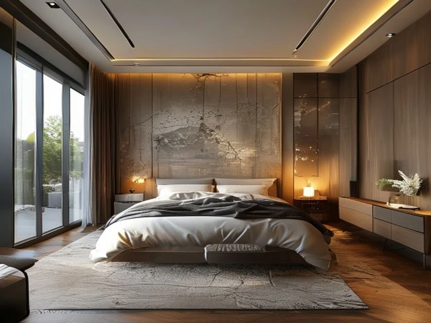 Mô hình 3D thiết kế nội thất phòng ngủ 10m2 chuyên nghiệp