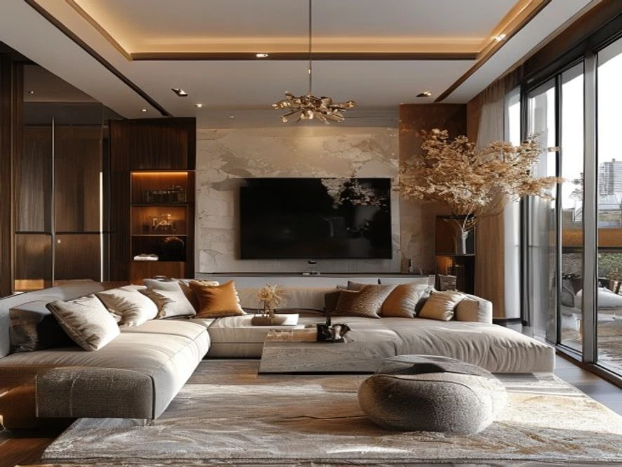 Nâng cao giá trị thẩm mỹ nội thất phòng khách 15m2