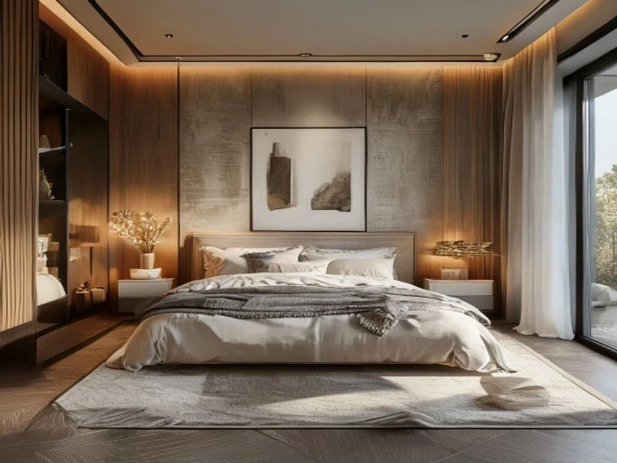 Nâng cao giá trị thẩm mỹ nội thất phòng ngủ 30m2 trung tính