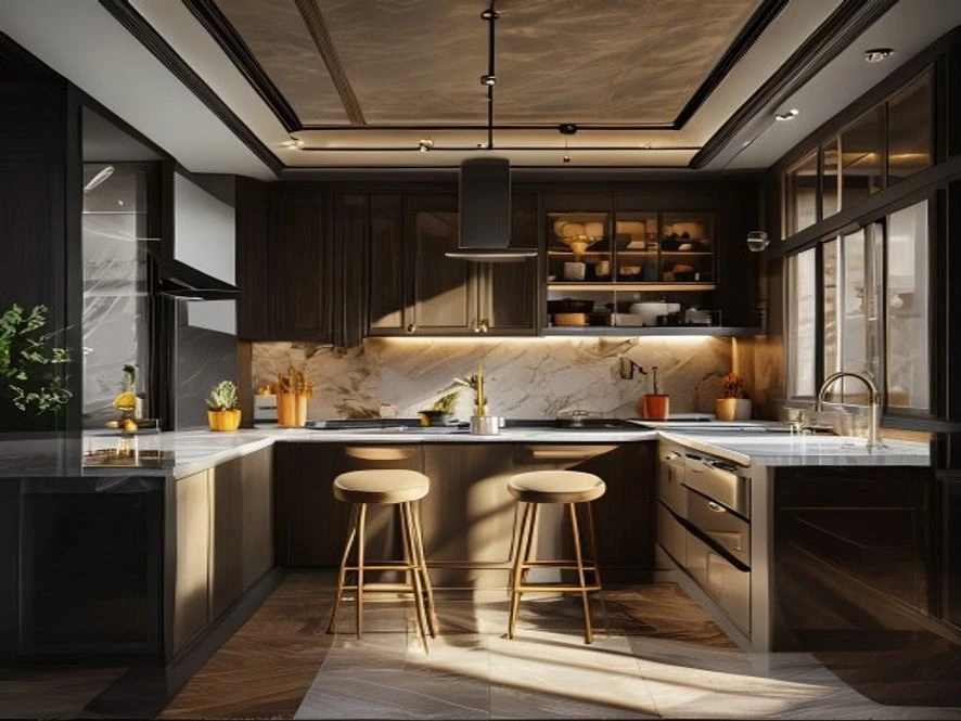 Nội thất phòng bếp 15m2 tối ưu ngân sách