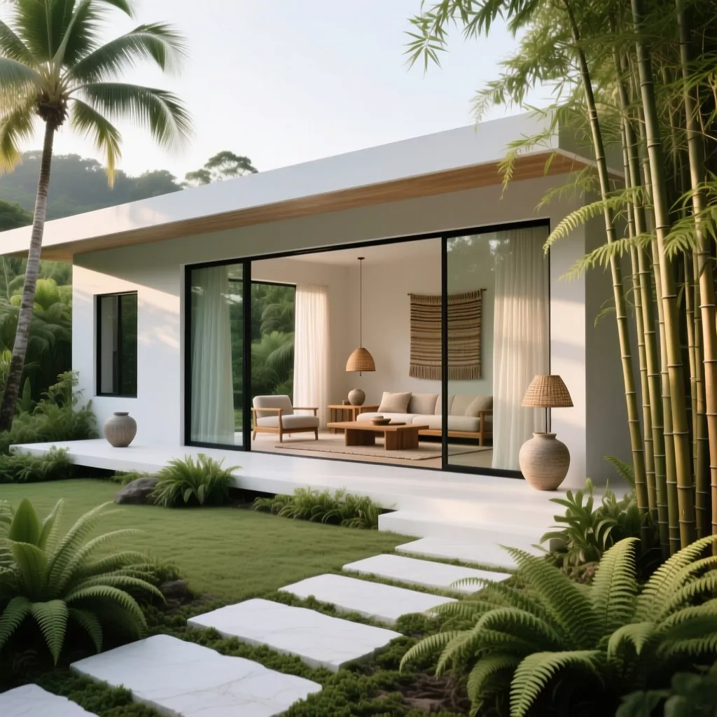 Vật liệu gỗ công nghiệp cho mẫu nhà bếp đơn giản nhà cấp 4