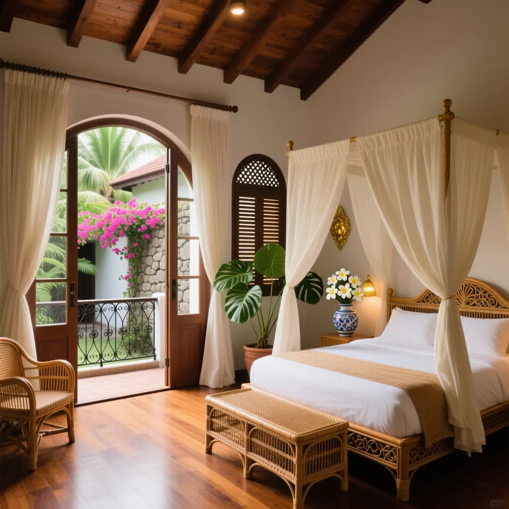 Thiết kế nội thất nhà ống phong cách Indochine